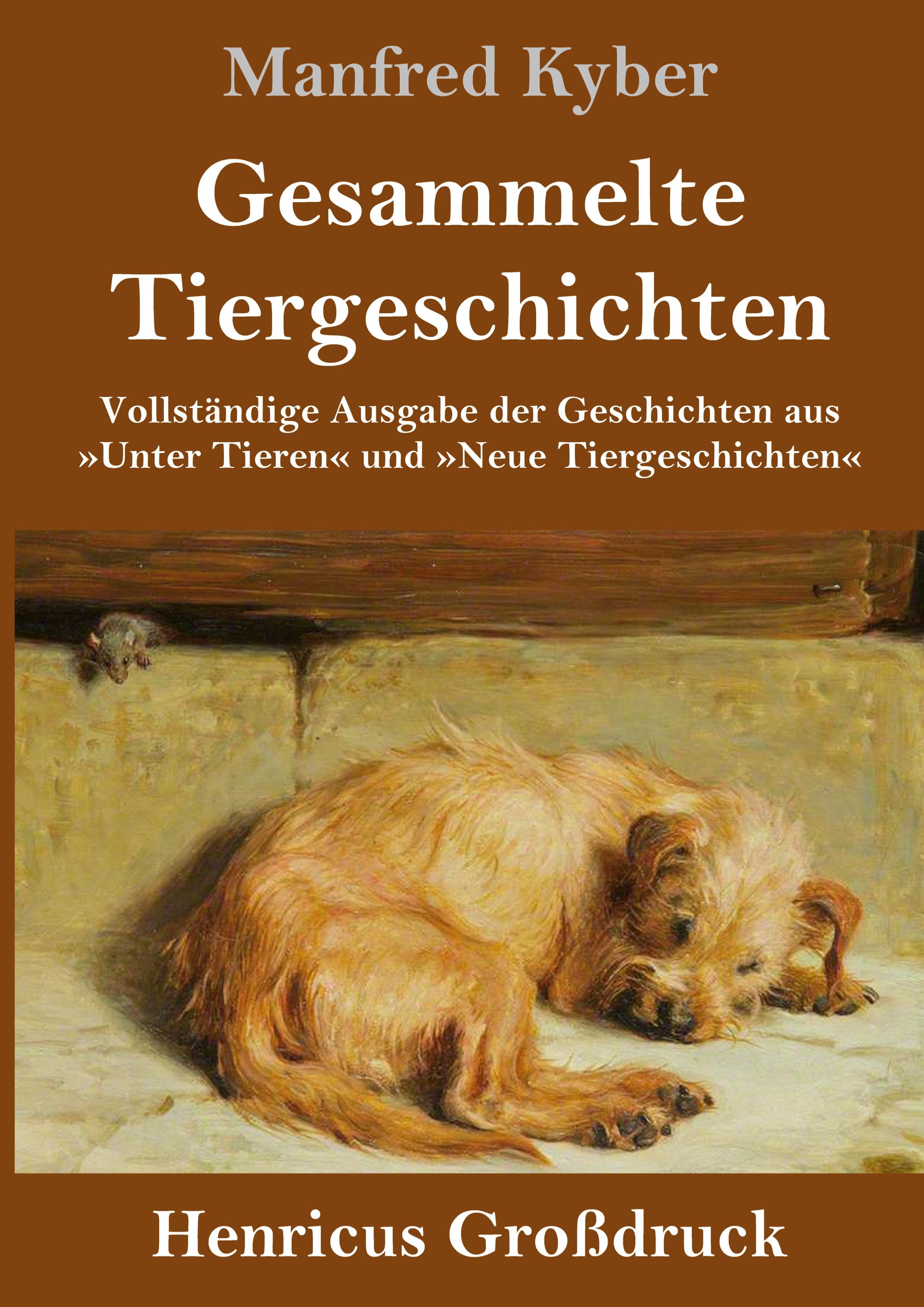 Vorderes Coverbild Gesammelte Tiergeschichten (Großdruck)