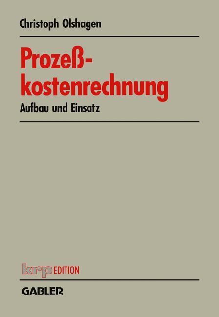 Vorderes Coverbild Prozeßkostenrechnung