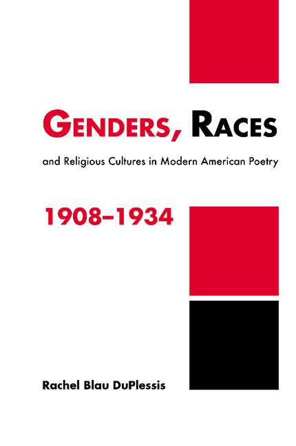 Vorderes Coverbild Genders, Races, and Religious Cultures in Modern American Poetry, 1908 1934