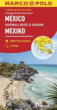 Vorderes Coverbild MARCO POLO Kontinentalkarte Mexiko, Guatemala, Belize, El Salvador 1: 2 500 000