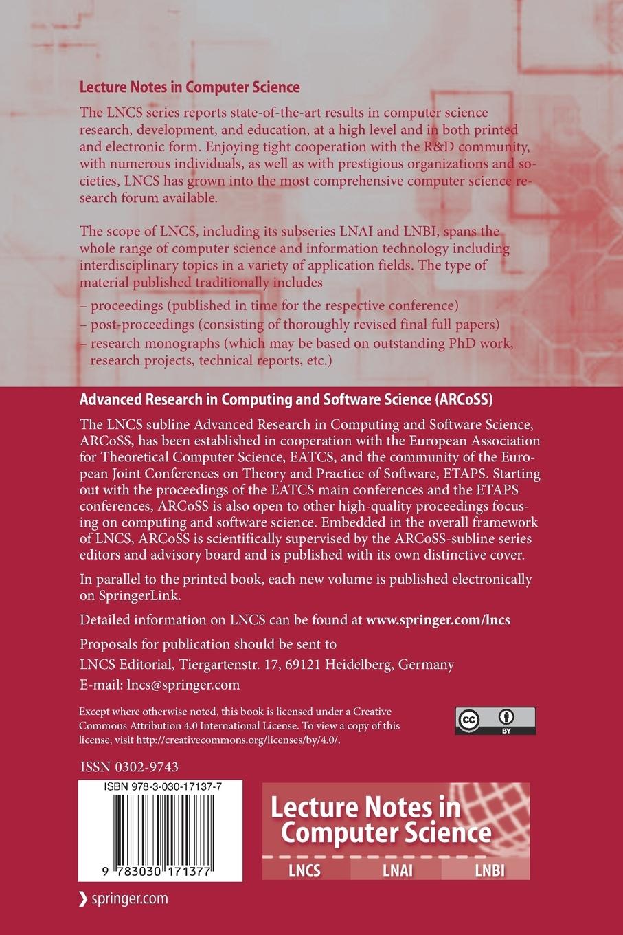 Rückseitencover Principles of Security and Trust