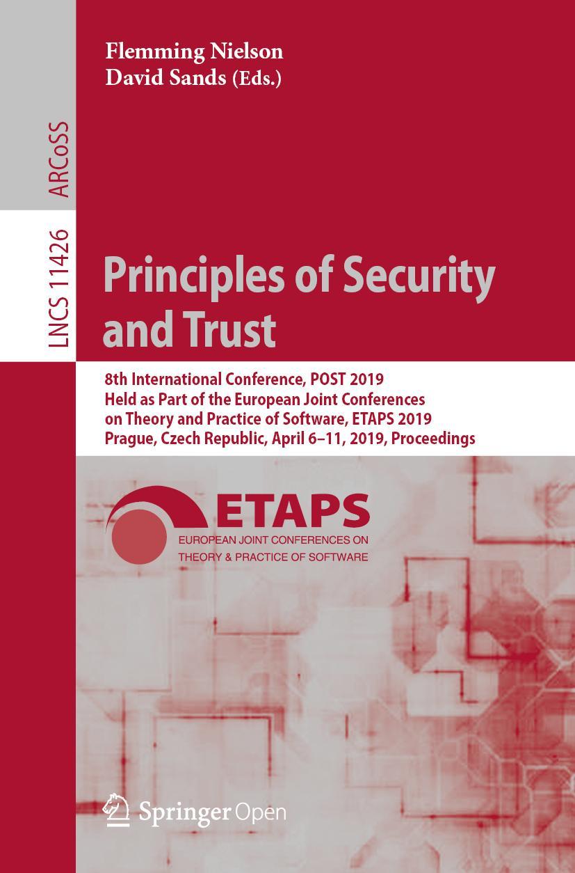 Vorderes Coverbild Principles of Security and Trust