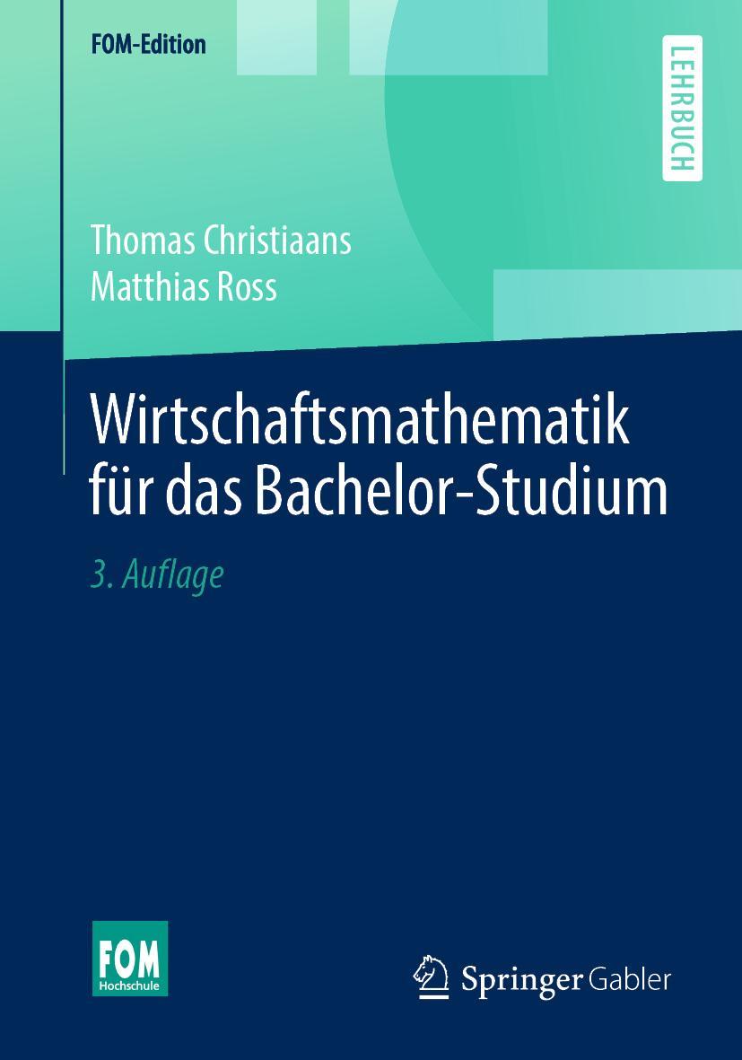 Vorderes Coverbild Wirtschaftsmathematik für das Bachelor-Studium