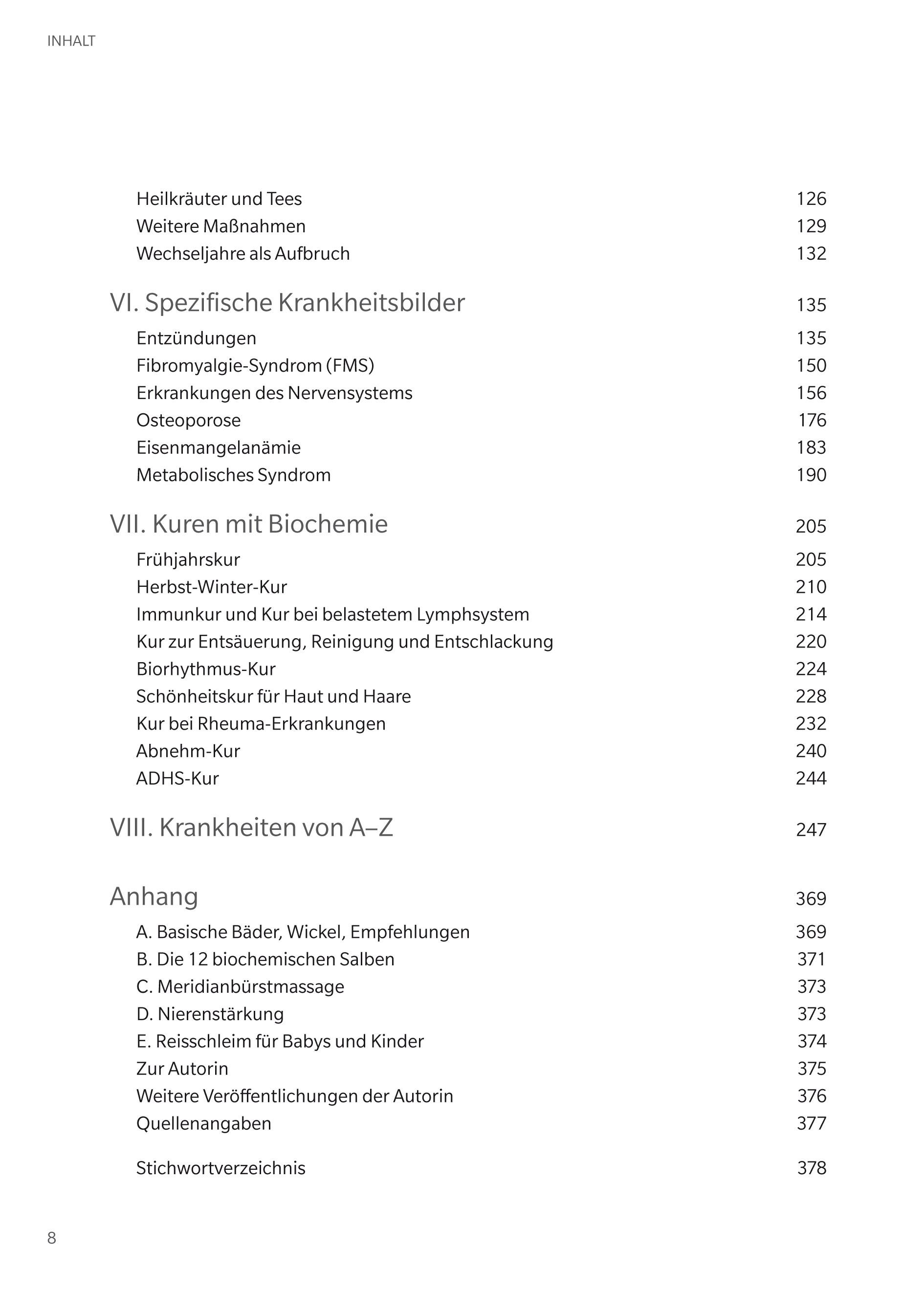Beispielinhalt (Bild) Die 12 Salze des Lebens - Biochemie nach Dr. Schüßler