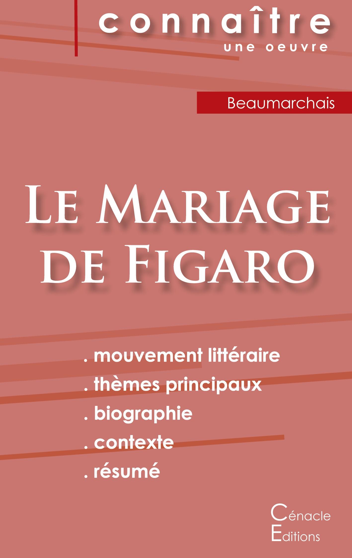 Vorderes Coverbild Fiche de lecture Le Mariage de Figaro de Beaumarchais (Analyse littéraire de référence et résumé complet)