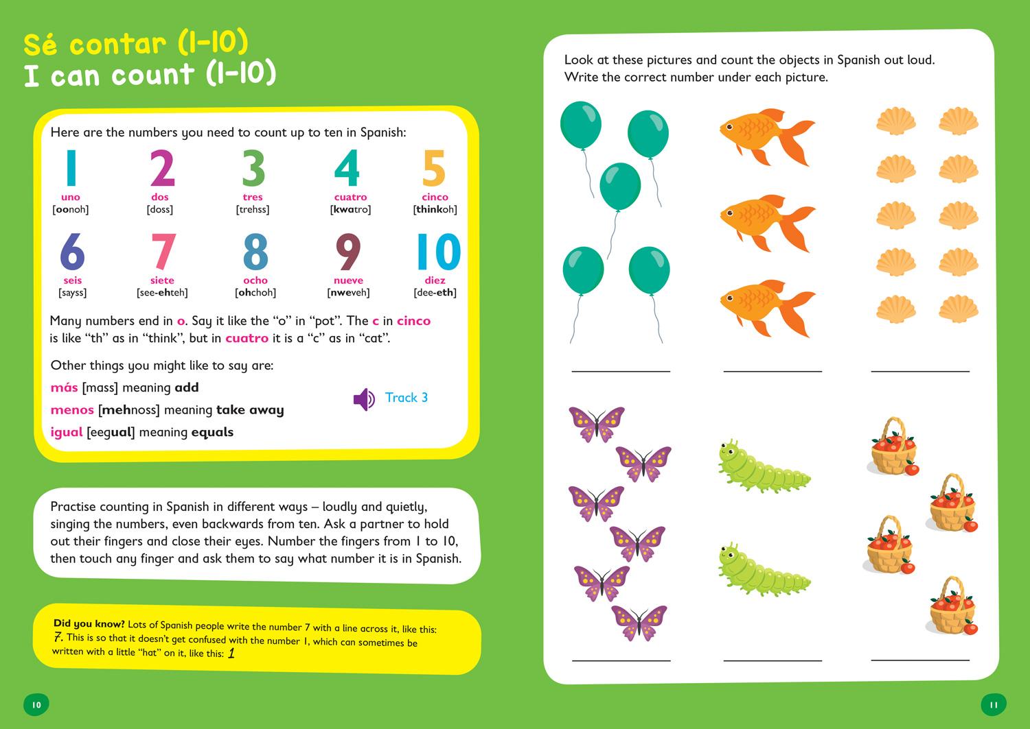 Beispielinhalt (Bild) Spanish Ages 5-7