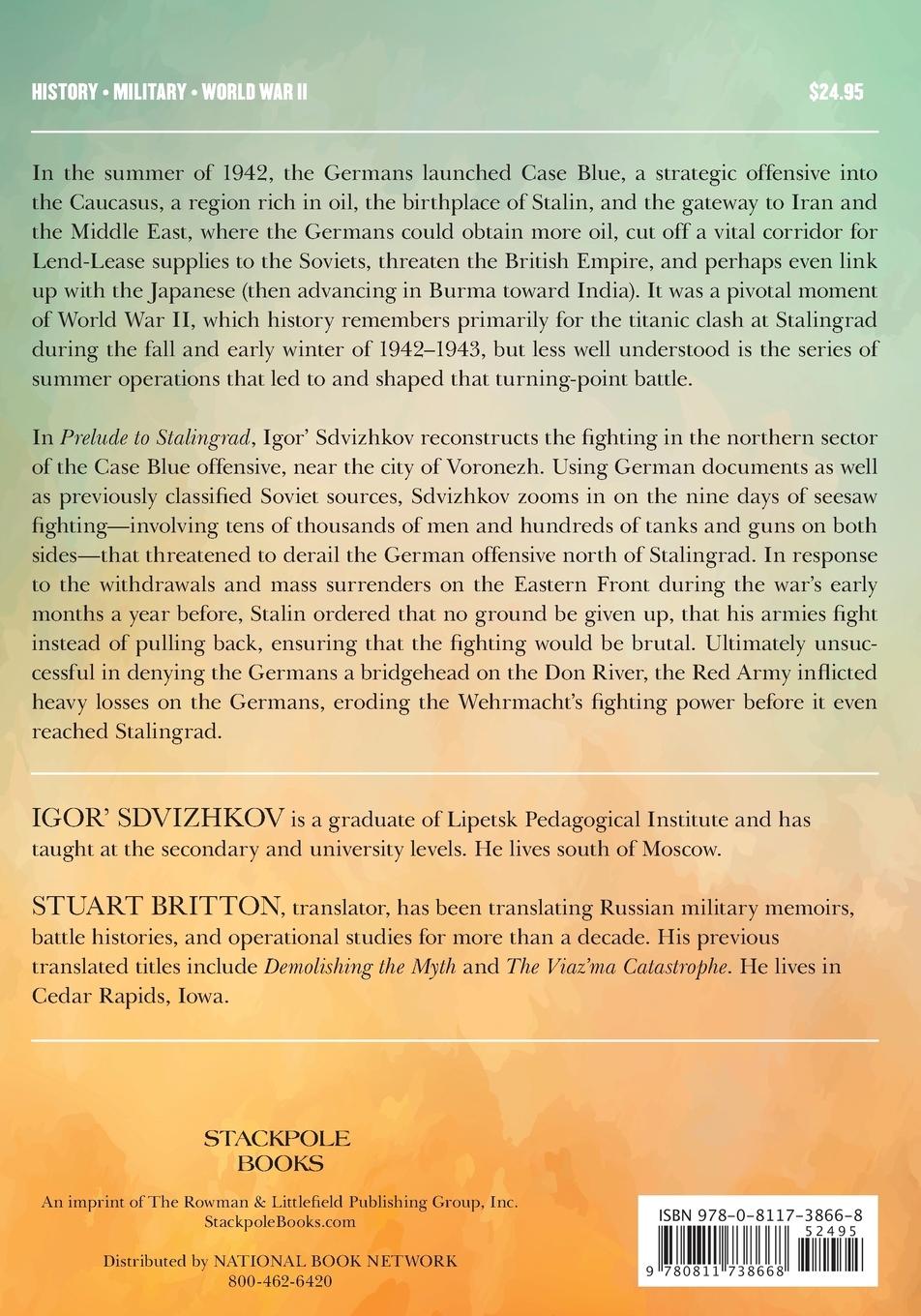 Rückseitencover Prelude to Stalingrad