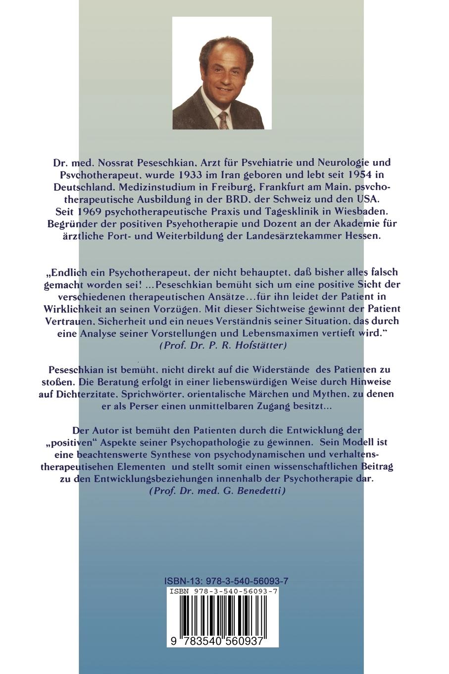Rückseitencover Psychosomatik und positive Psychotherapie