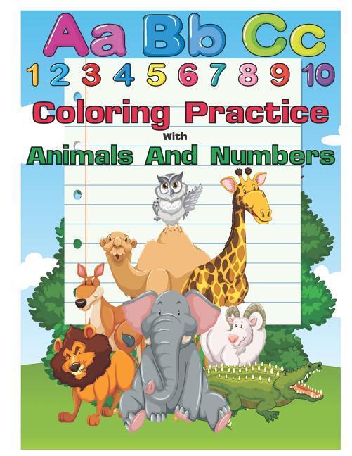 Vorderes Coverbild Coloring Practice with Animals and Numbers