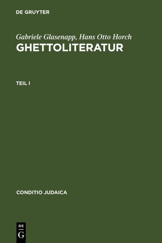 Vorderes Coverbild Ghettoliteratur