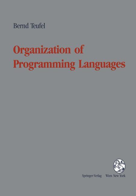 Vorderes Coverbild Organization of Programming Languages