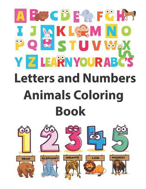 Vorderes Coverbild Letters and Numbers Animals Coloring Book