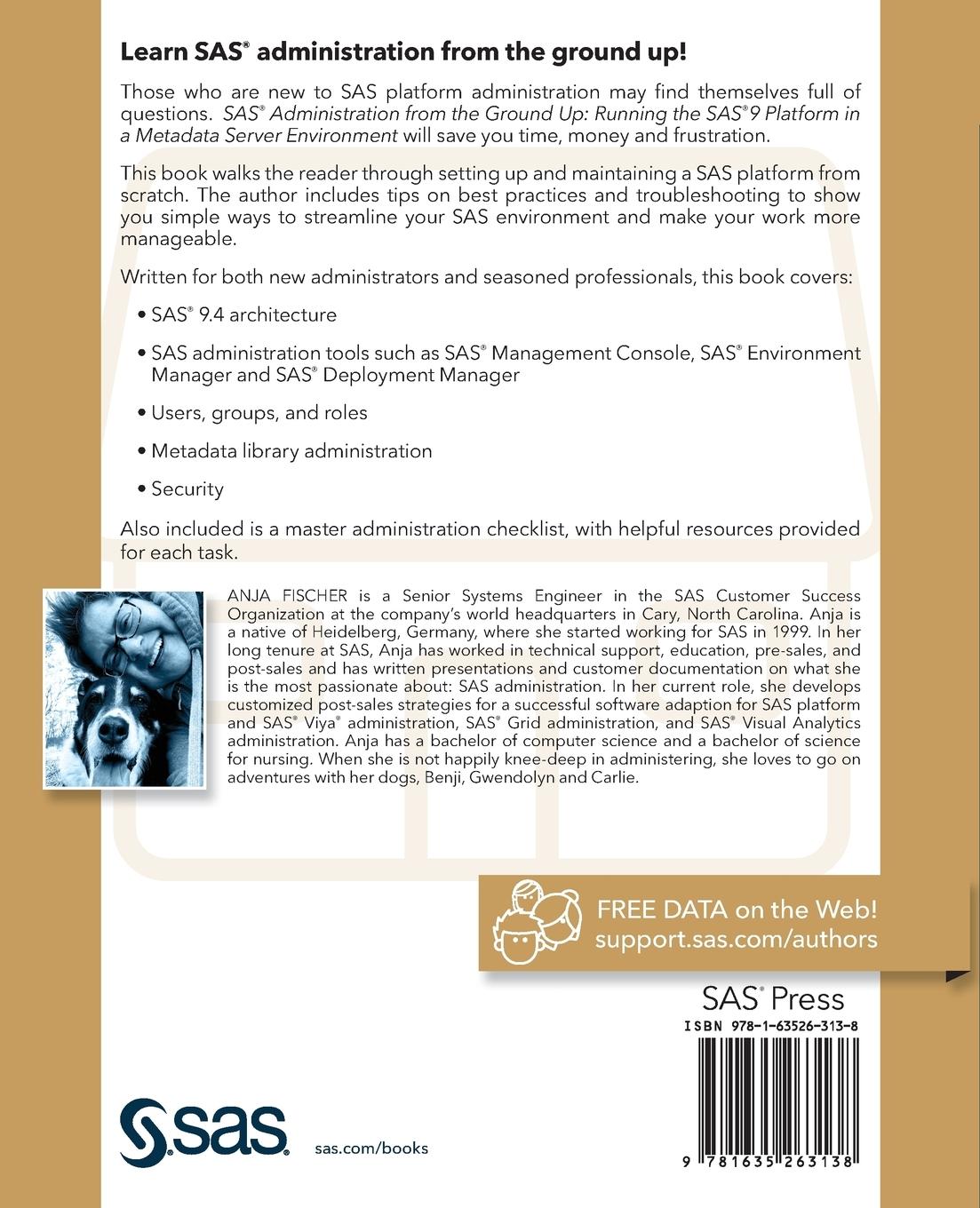 Rückseitencover SAS Administration from the Ground Up