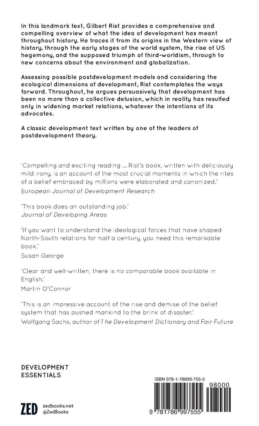 Rückseitencover The History of Development