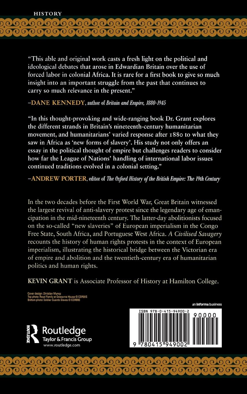 Rückseitencover A Civilised Savagery