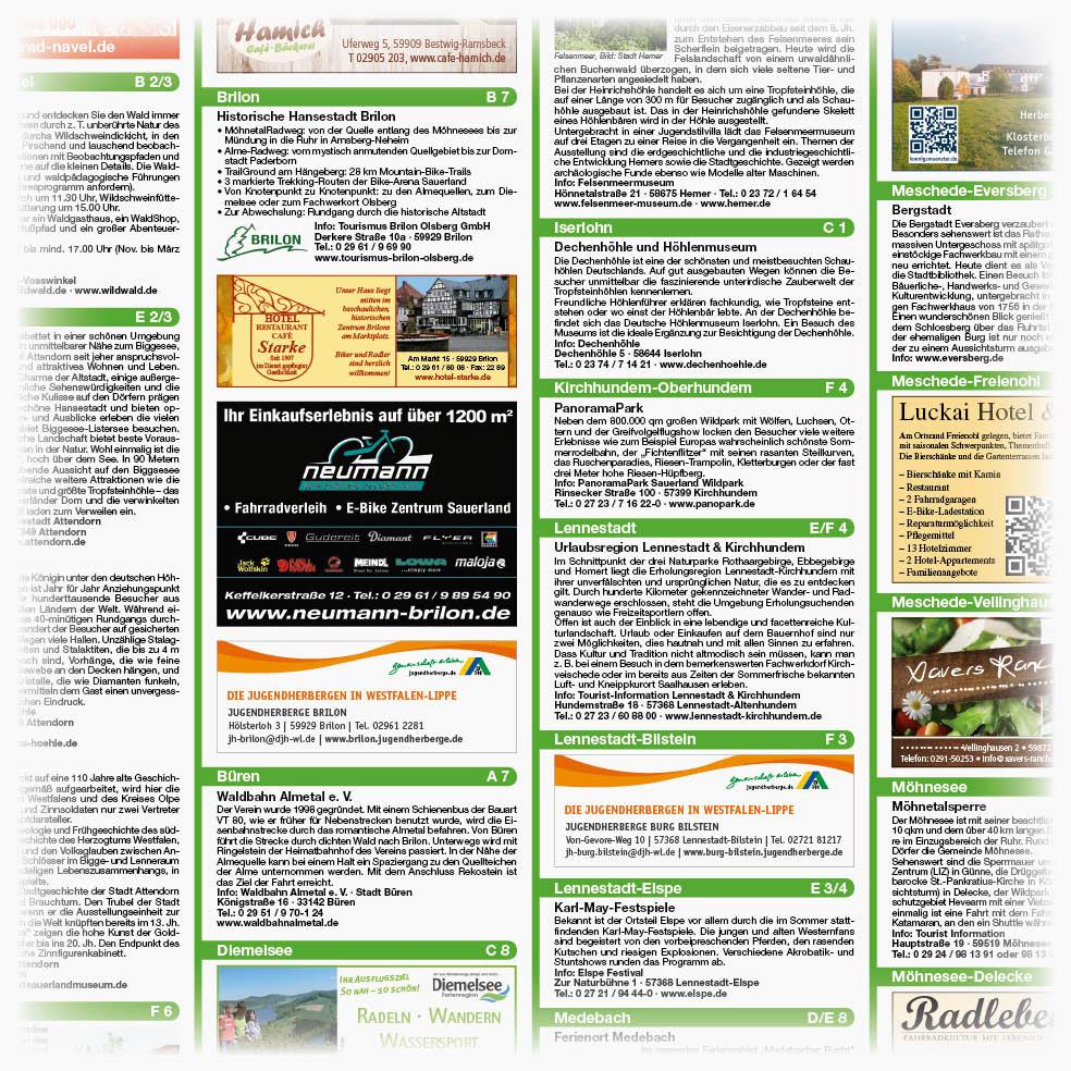 Beispielinhalt (Bild) Sauerland, Arnsberg - Attendorn - Brilon - Winterberg 1:100 000