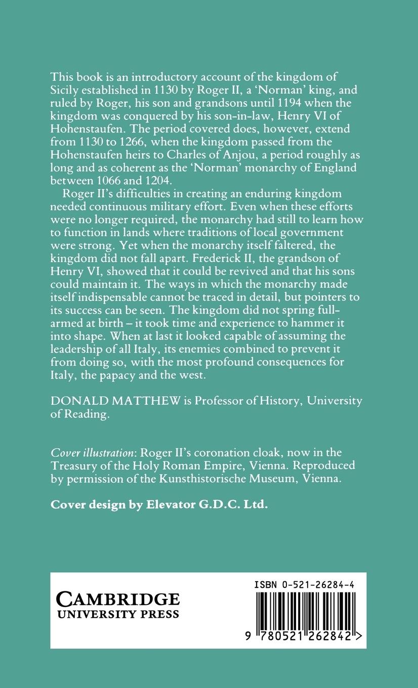 Rückseitencover The Norman Kingdom of Sicily