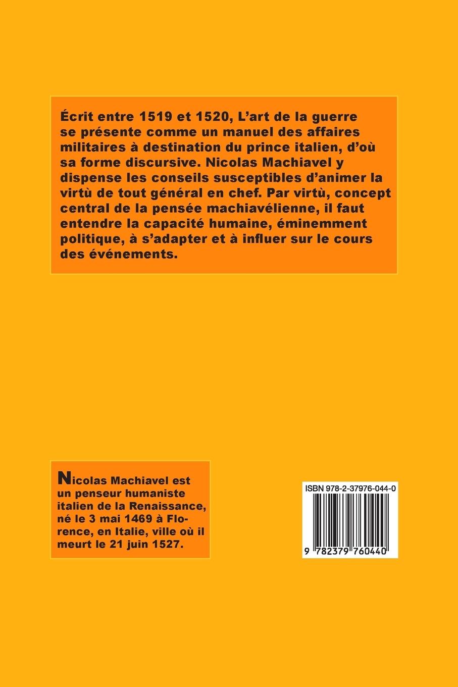 Rückseitencover L'art de la guerre