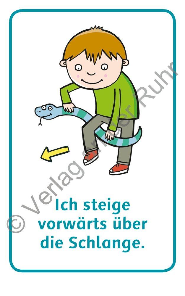 Beispielinhalt (Bild) Streck dich wie die Katze - Motorikförderung ganz spielerisch - 40 Karten für Kita, Schule & Therapie
