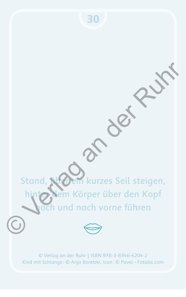 Beispielinhalt (Bild) Streck dich wie die Katze - Motorikförderung ganz spielerisch - 40 Karten für Kita, Schule & Therapie