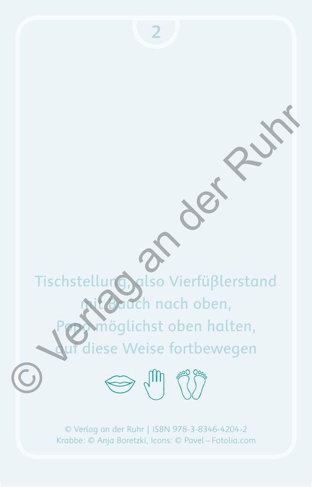 Beispielinhalt (Bild) Streck dich wie die Katze - Motorikförderung ganz spielerisch - 40 Karten für Kita, Schule & Therapie
