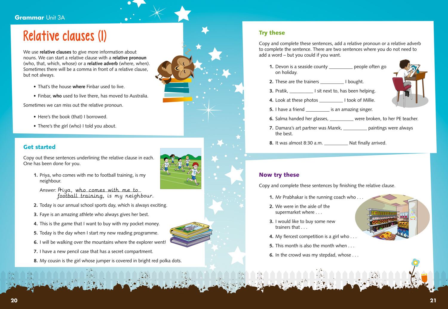 Beispielinhalt (Bild) Vocabulary, Grammar and Punctuation Skills Pupil Book 5