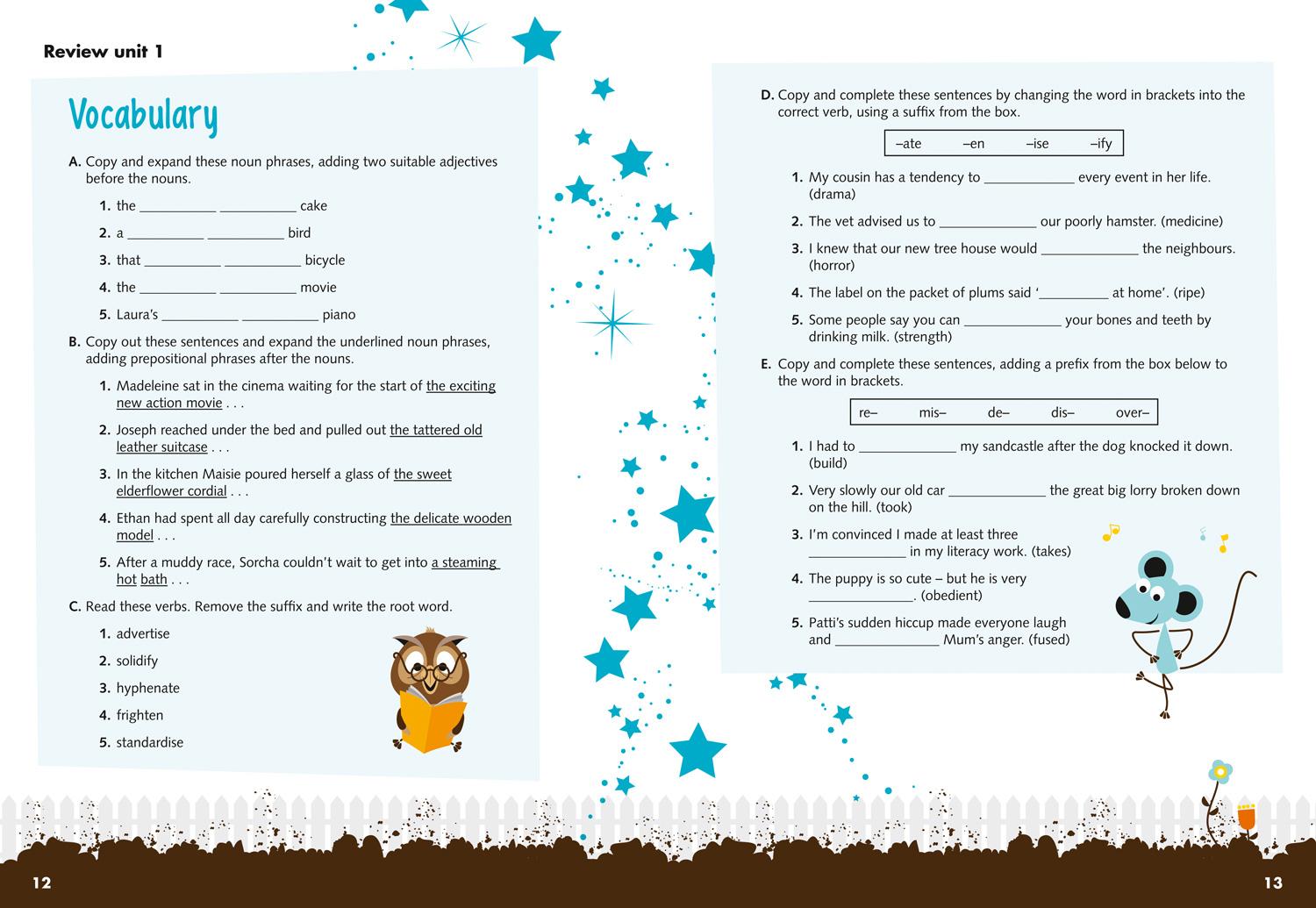 Beispielinhalt (Bild) Vocabulary, Grammar and Punctuation Skills Pupil Book 5