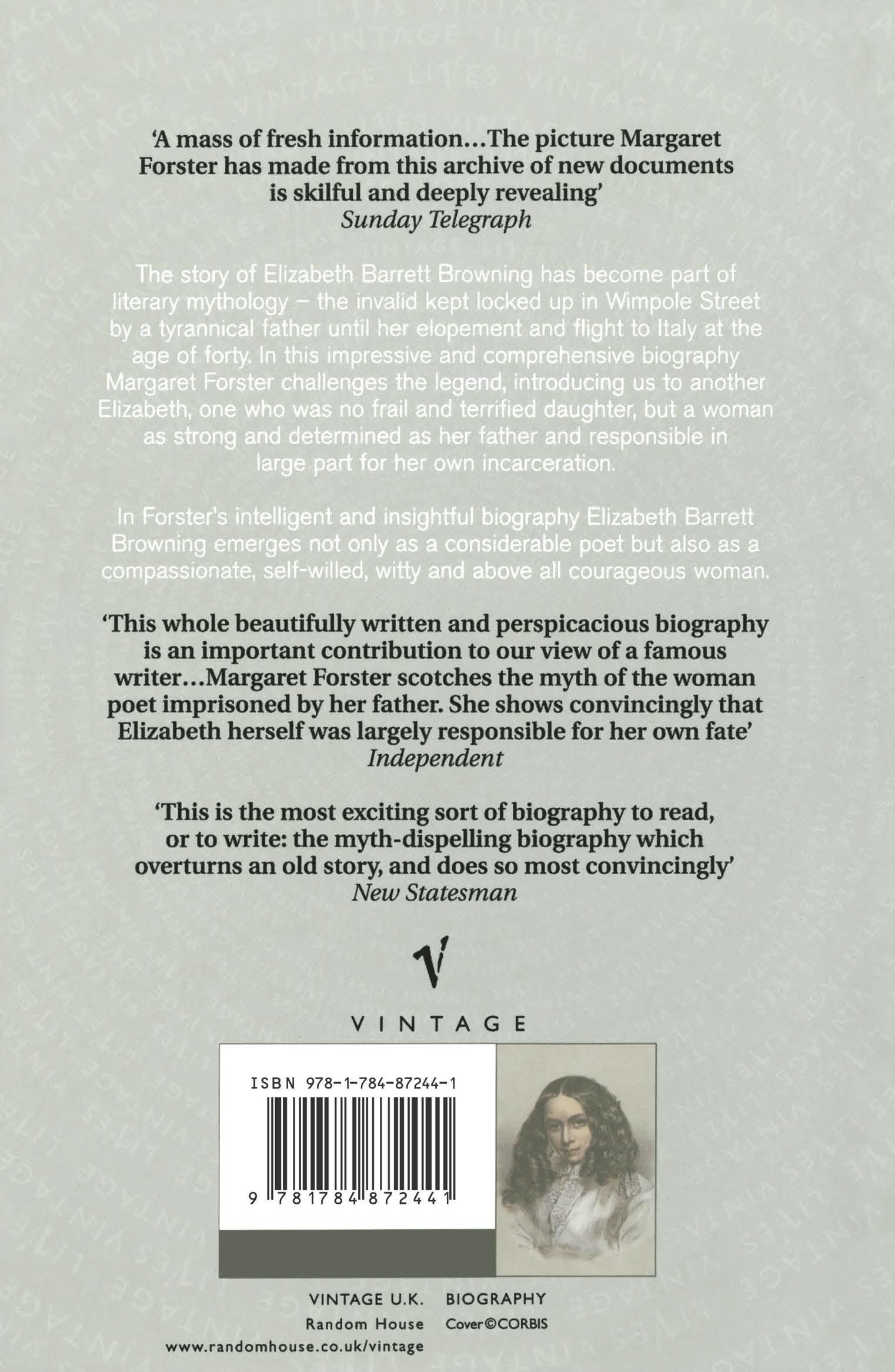 Rückseitencover Elizabeth Barrett Browning