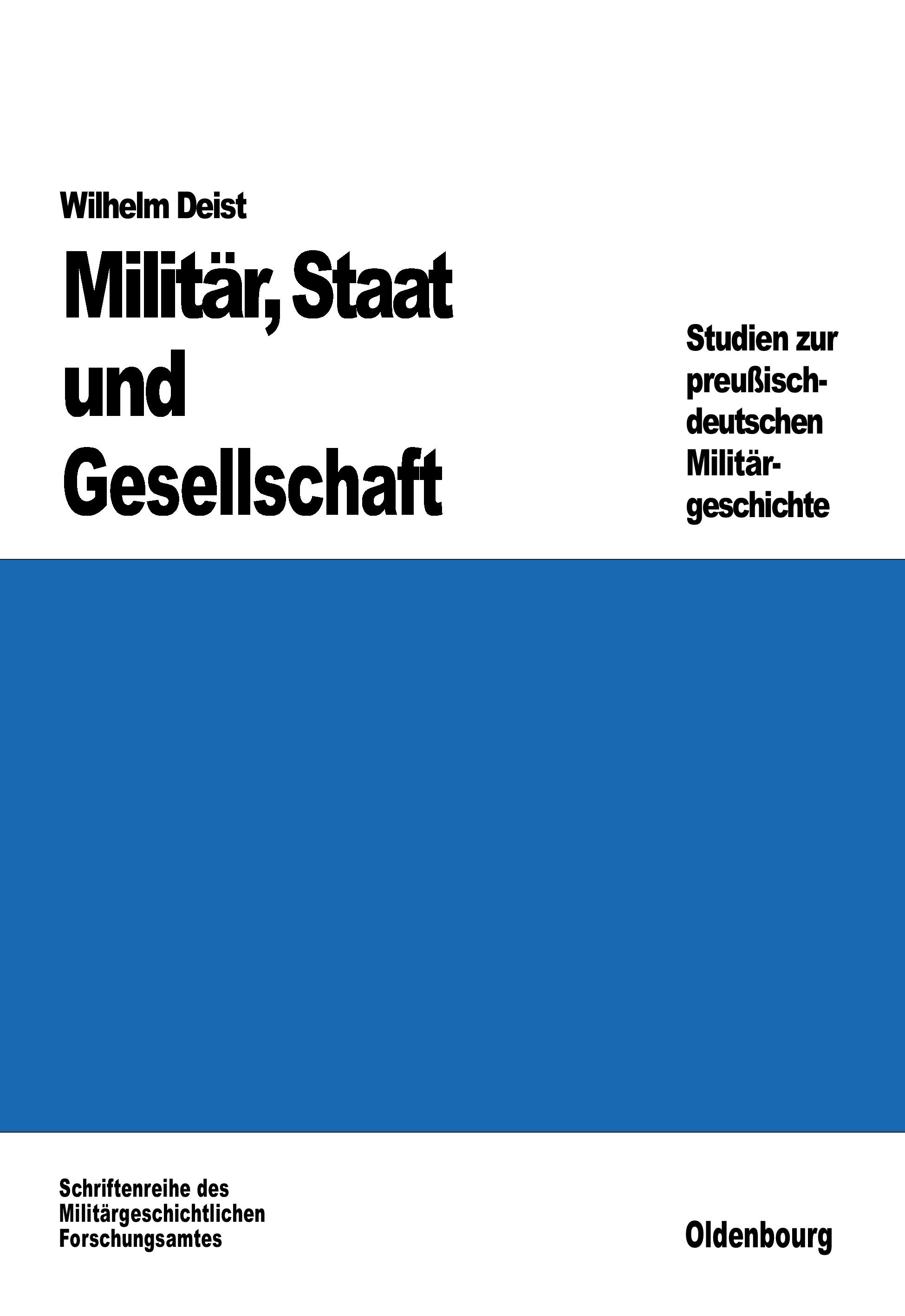 Vorderes Coverbild Militär, Staat und Gesellschaft.