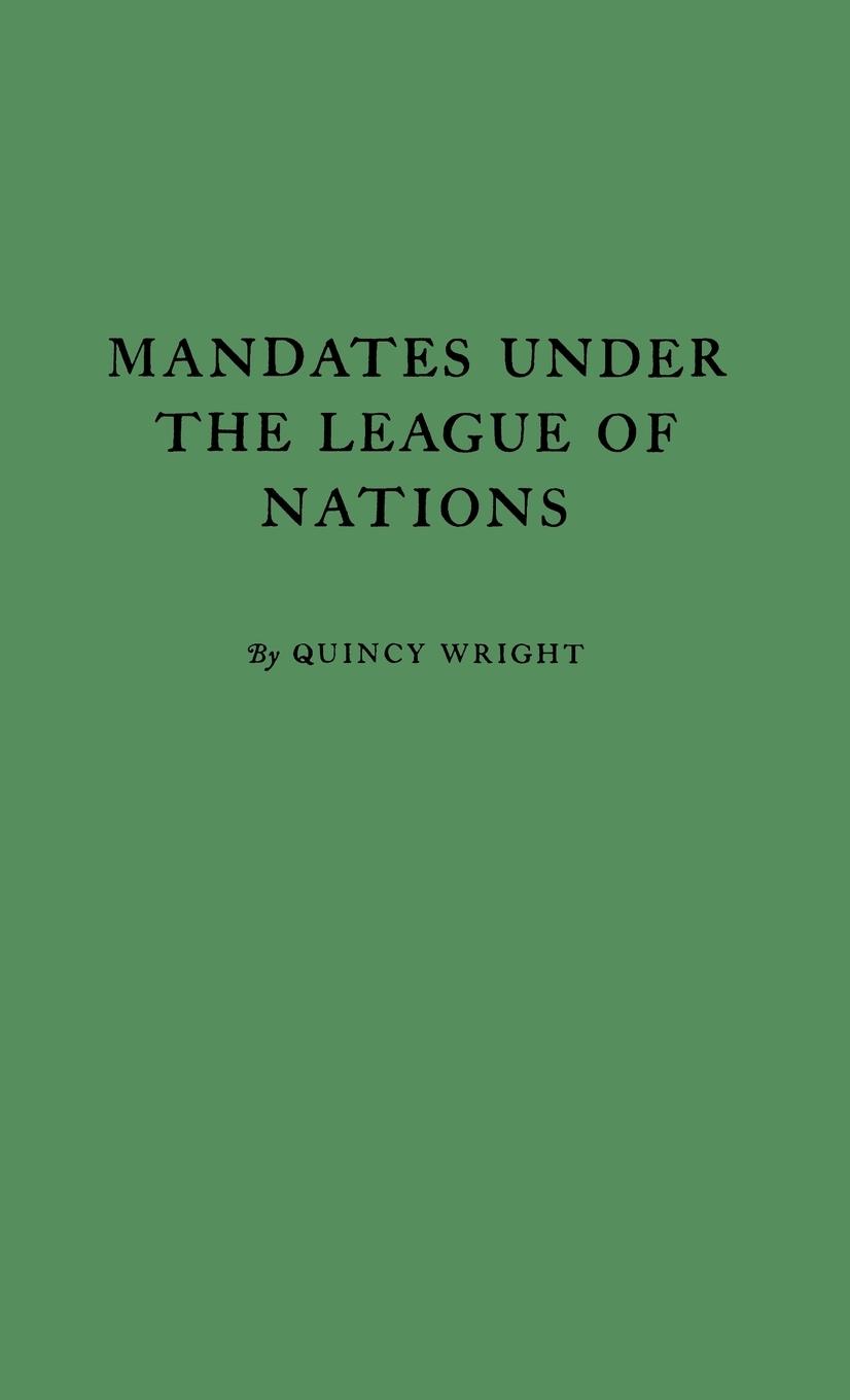 Vorderes Coverbild Mandates under the League of Nations.