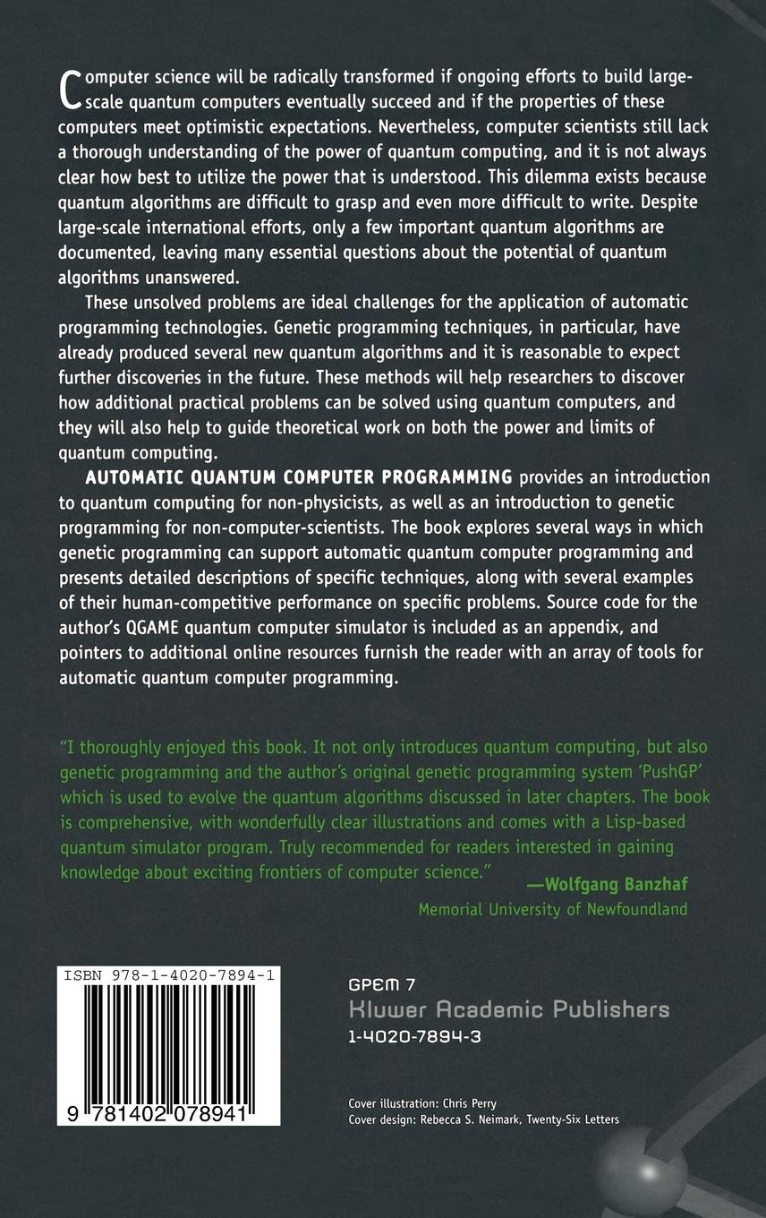 Rückseitencover Automatic Quantum Computer Programming