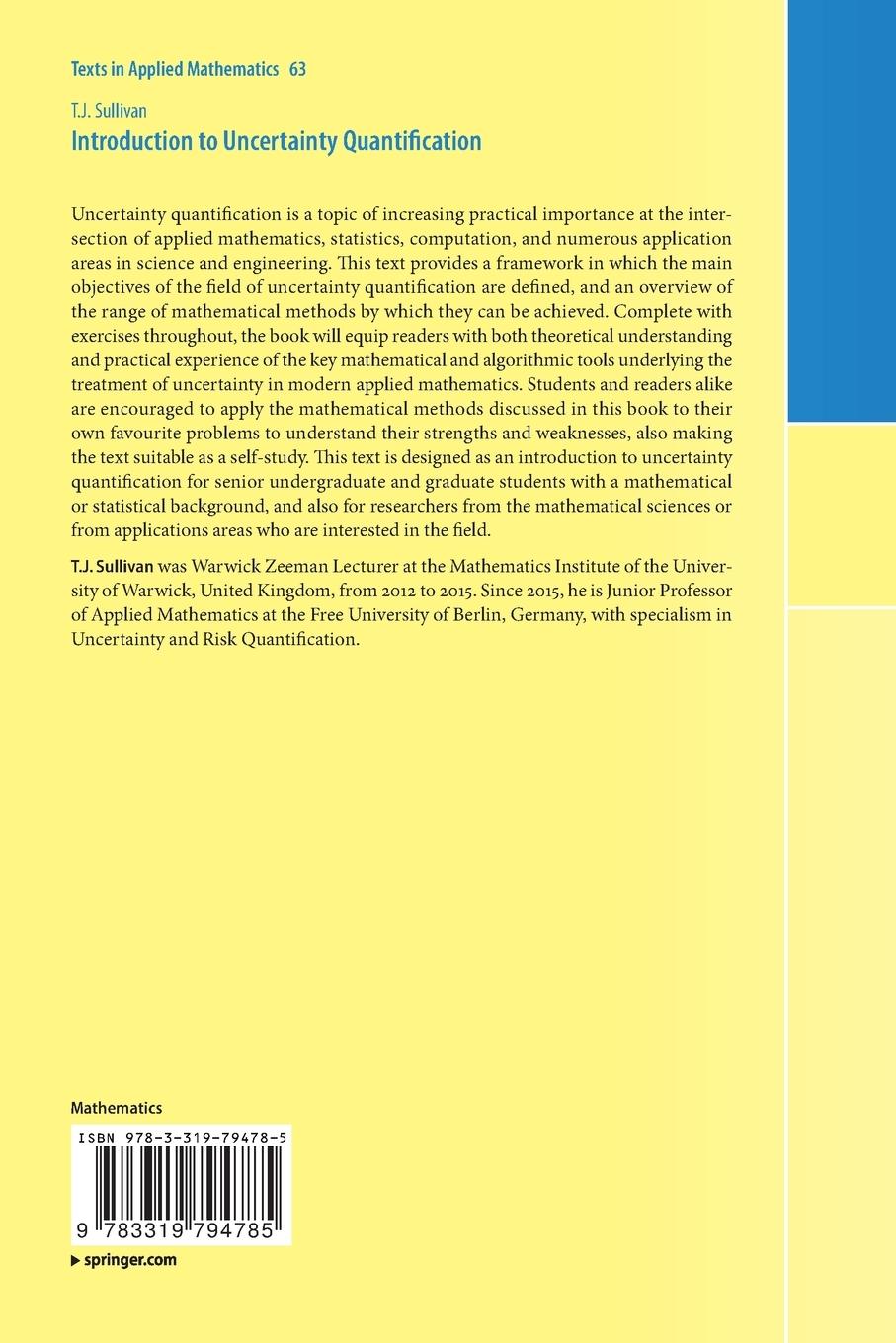 Rückseitencover Introduction to Uncertainty Quantification