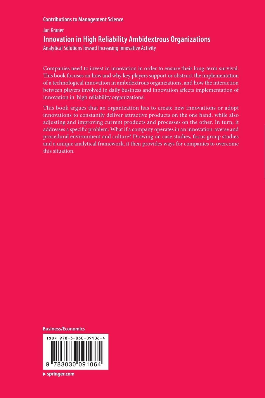 Rückseitencover Innovation in High Reliability Ambidextrous Organizations