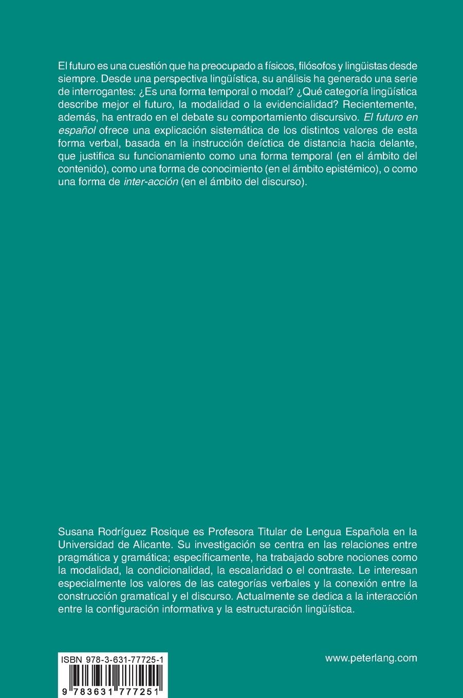 Rückseitencover El futuro en español