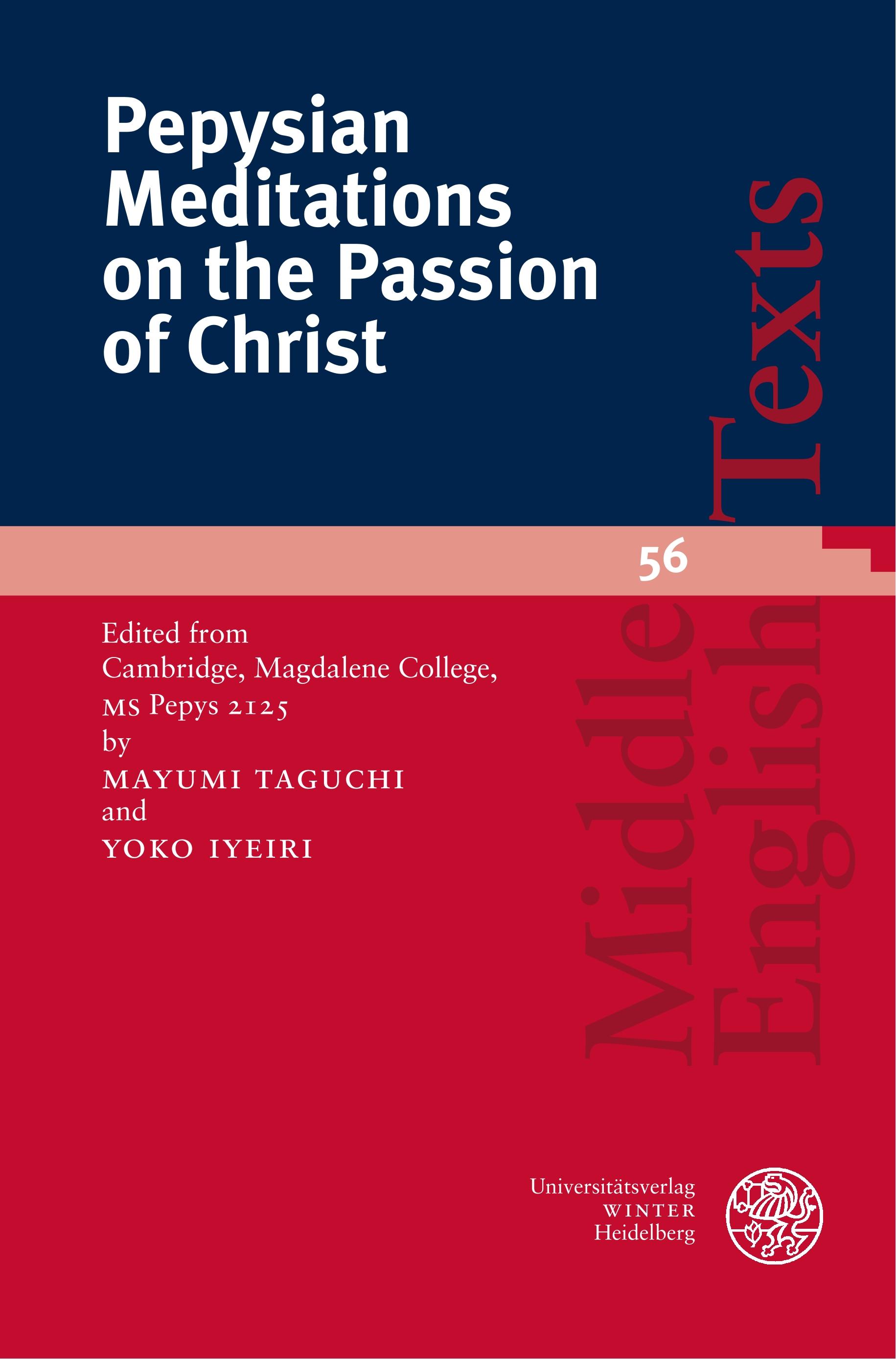 Vorderes Coverbild Pepysian Meditations on the Passion of Christ