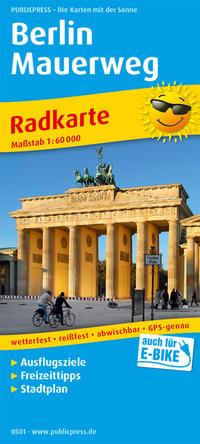 Vorderes Coverbild Berlin Mauerweg  1:60 000