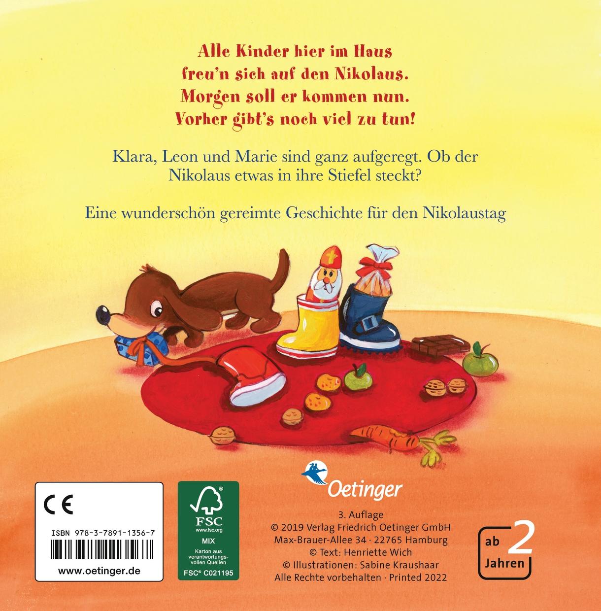 Rückseitencover Morgen kommt der Nikolaus