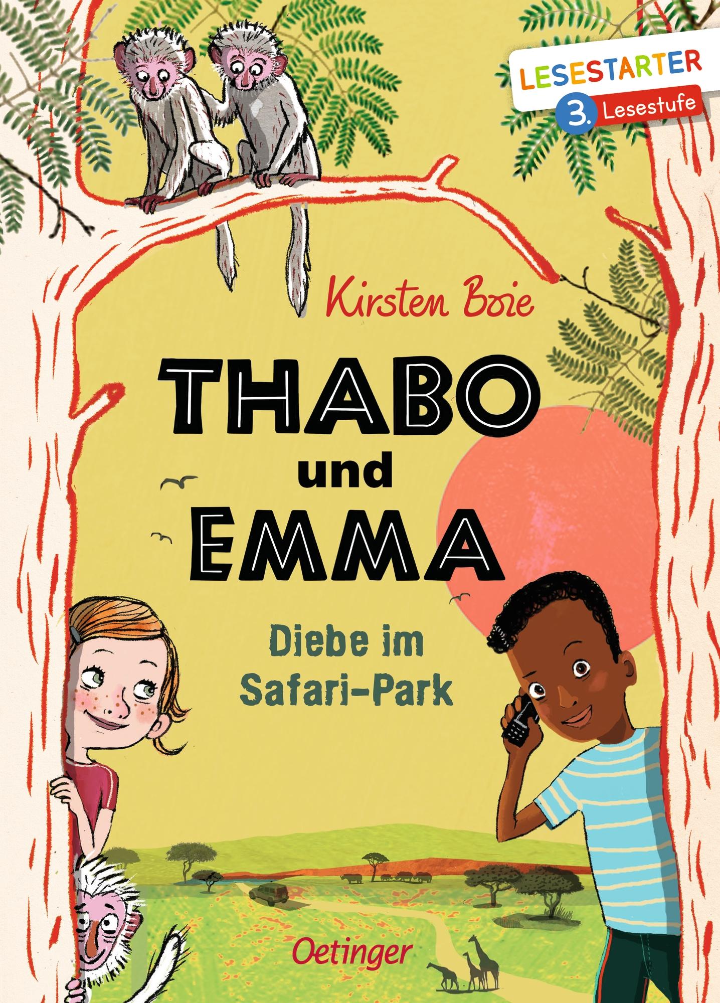 Vorderes Coverbild Thabo und Emma. Diebe im Safari-Park