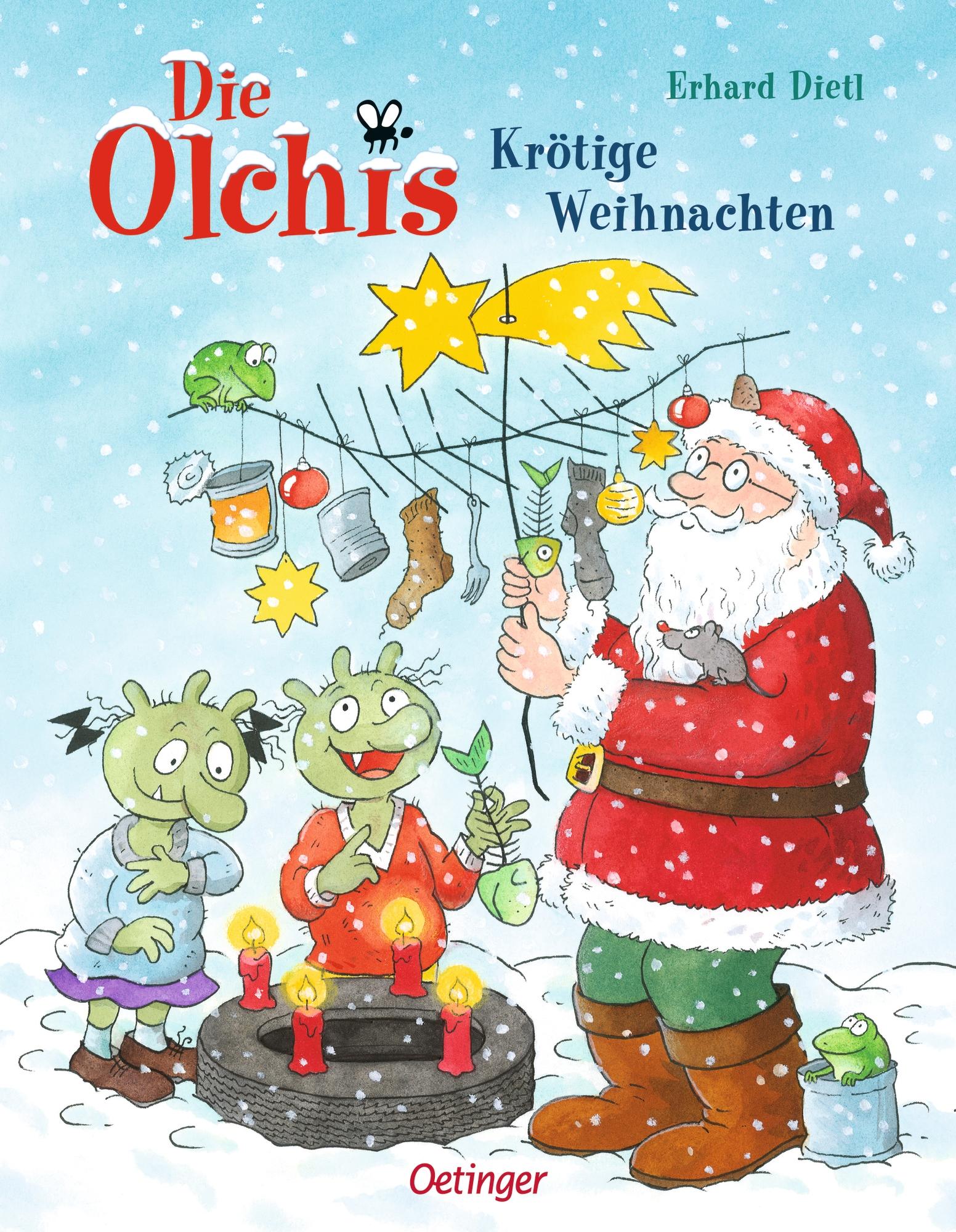 Vorderes Coverbild Die Olchis. Krötige Weihnachten