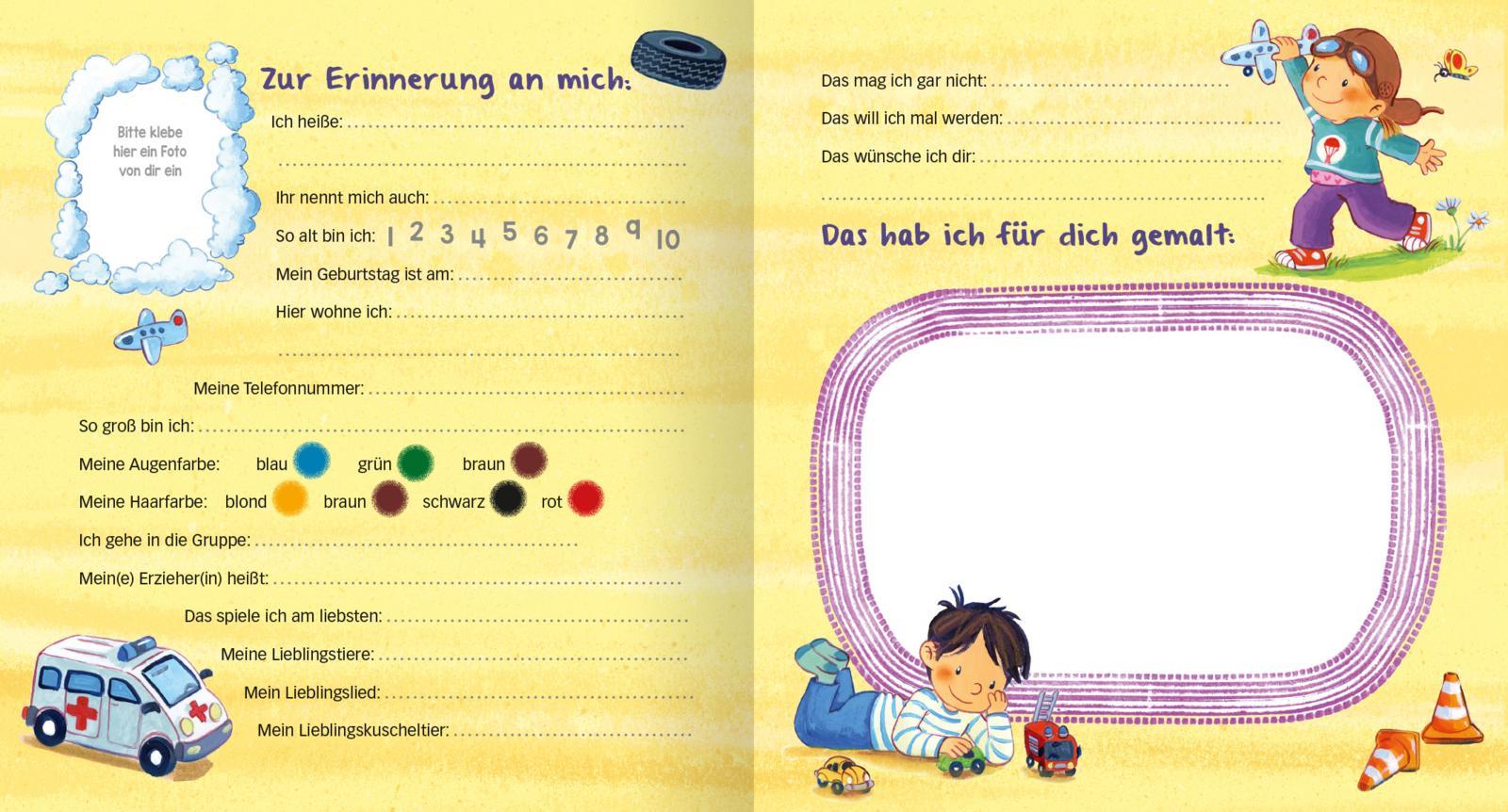 Beispielinhalt (Bild) Meine Kindergarten-Freunde (Fahrzeuge)