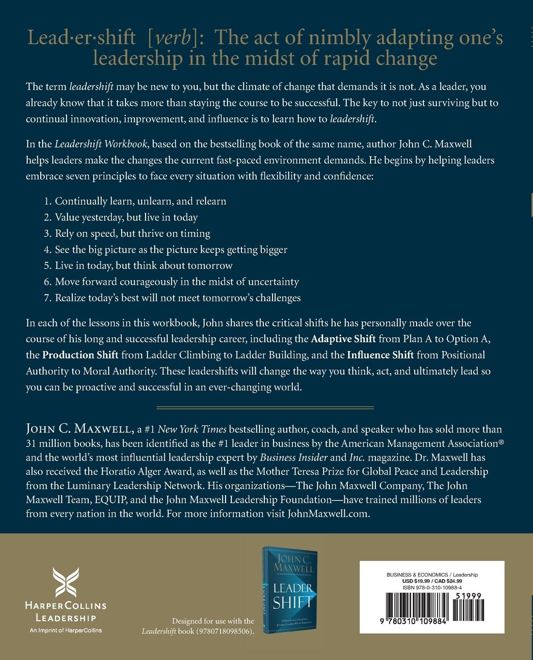 Rückseitencover The Leadershift Workbook