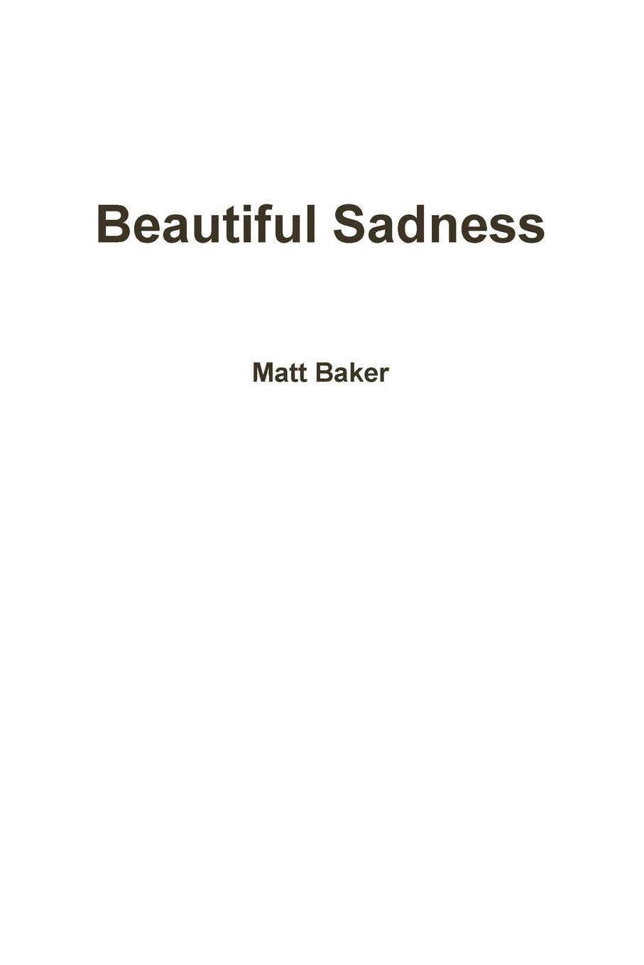 Vorderes Coverbild Beautiful Sadness
