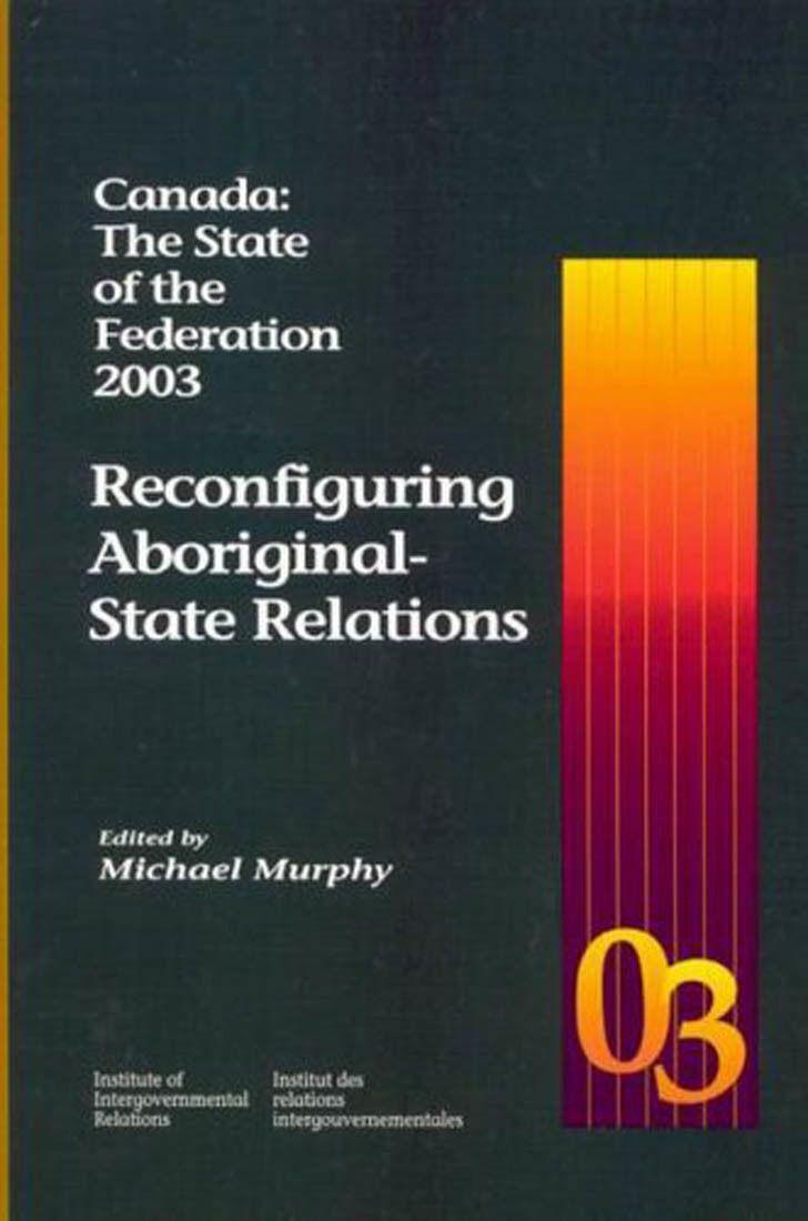 Vorderes Coverbild Canada: The State of the Federation 2003