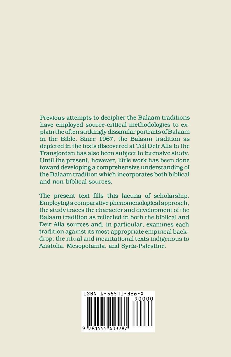 Rückseitencover The Balaam Traditions
