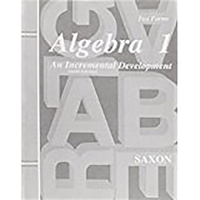 Vorderes Coverbild Saxon Algebra 1 Tests Only Third Edition
