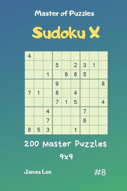 Vorderes Coverbild Master of Puzzles Sudoku X - 200 Master Puzzles 9x9 Vol.8