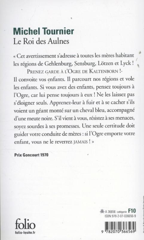 Rückseitencover Le Roi des Aulnes
