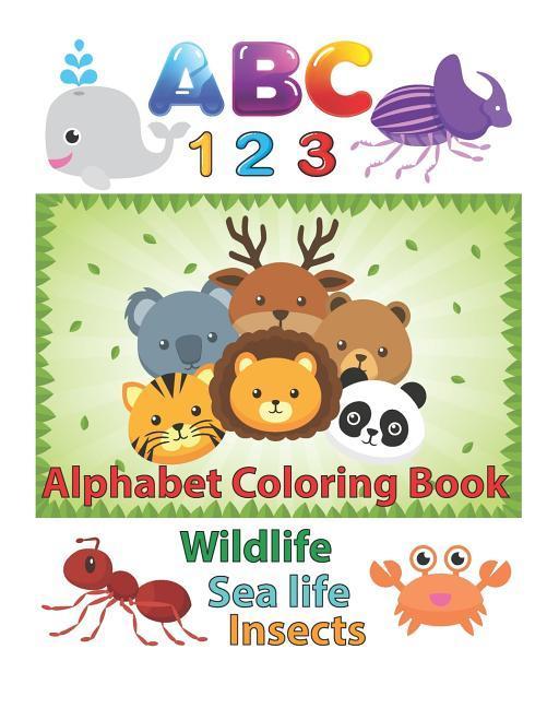 Vorderes Coverbild ABC 123 Alphabet Coloring Book
