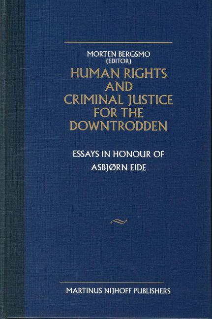 Vorderes Coverbild Human Rights and Criminal Justice for the Downtrodden