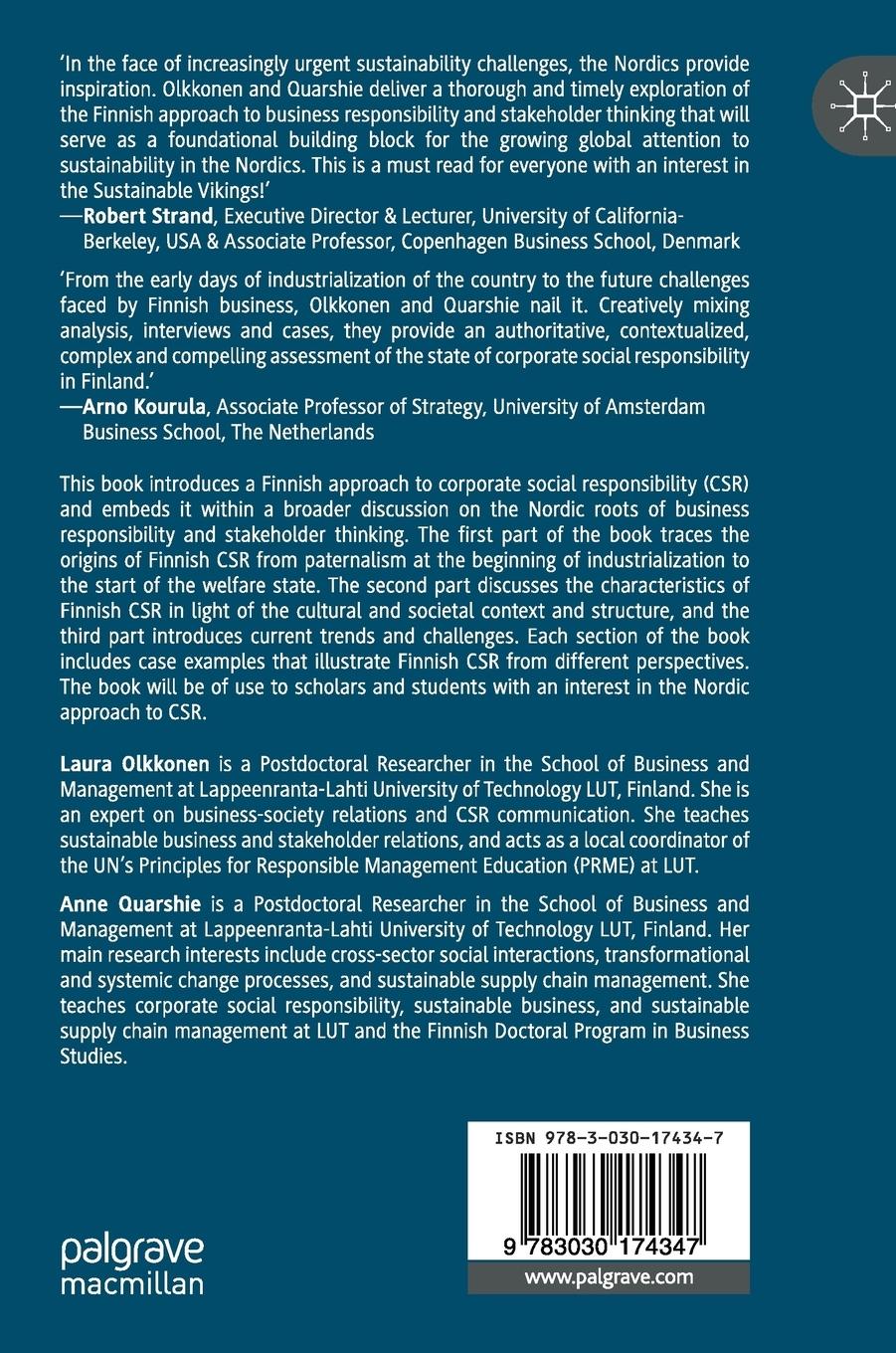 Rückseitencover Corporate Social Responsibility in Finland